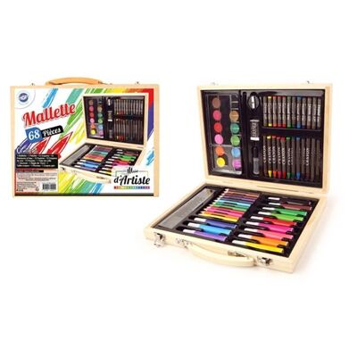 Estuche de Madera 68 Piezas
