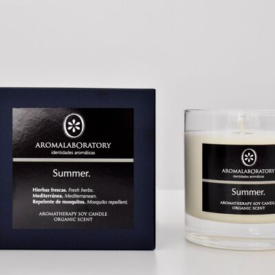 Aromatherapy Candle.  Summer.