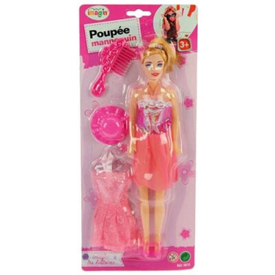 Blister Poupée Lisa Mannequin 28 Cm avec Accessoires