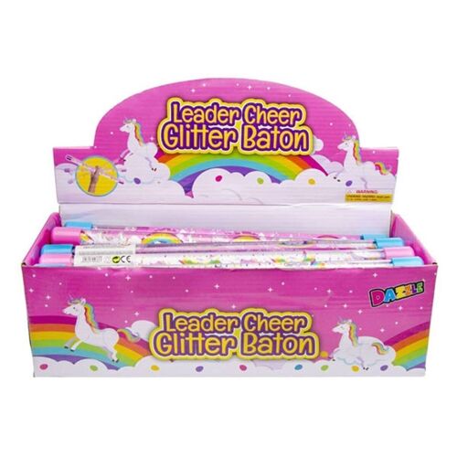 Baton Paillettes Licorne 31,5 Cm