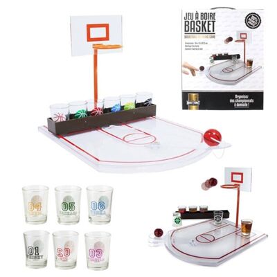 Basketball Drinking Game x6 Glasses