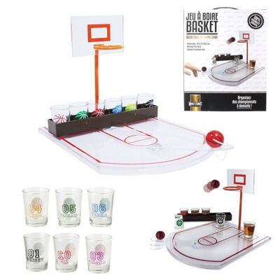 Juego de beber baloncesto x6 vasos