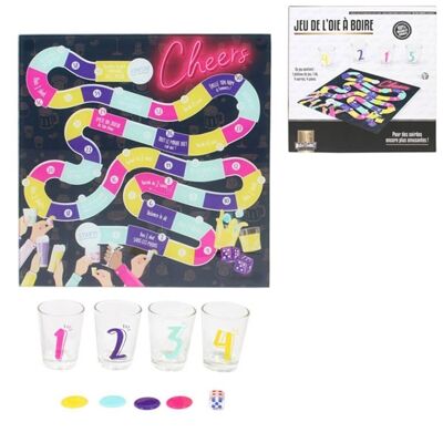 Juego de mesa para beber + 4 tiradores