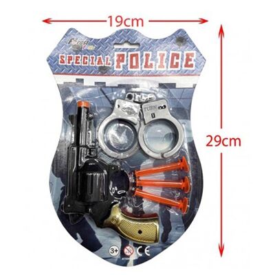 Blister Pack Special Police Pistol with Handcuffs