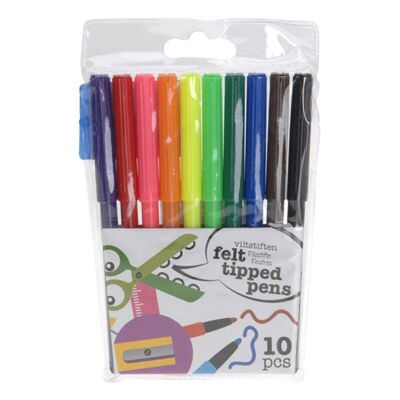 Case of 10 colored markers