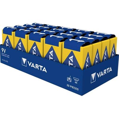 Batteria alcalina Varta da 9 Volt