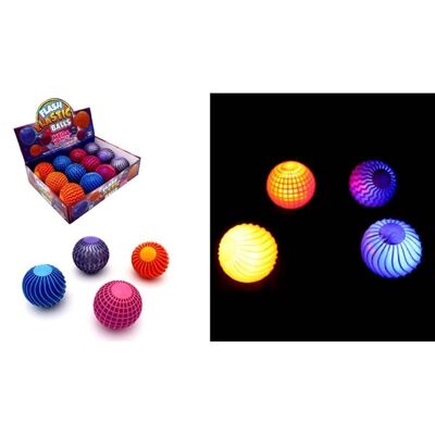 Balle Lumineuse 65 mm Disco 4 Couleurs