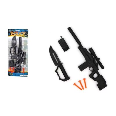 Blister Fusil 42 Cm avec 3 Flèches et Accessoires