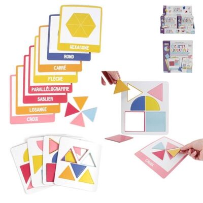 Educational Cards I am learning the Shapes x10