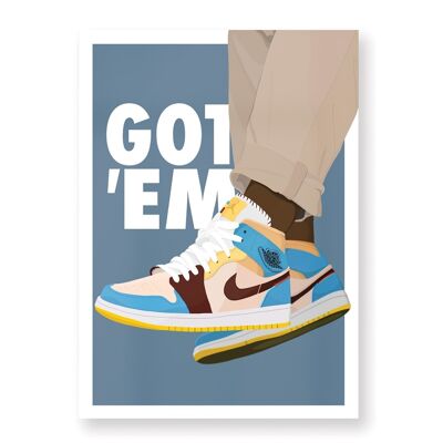 Affiche Jordan x Maison Château Rouge - 30X40 cm