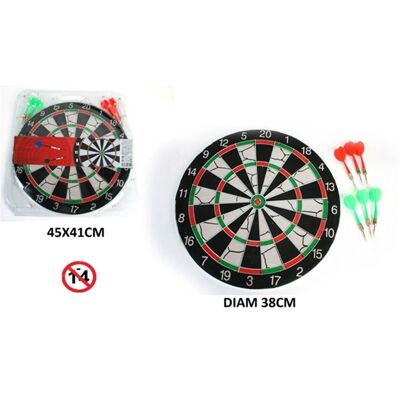 Holzziel 38 cm + 6 Darts