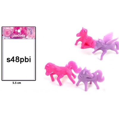 Sachet Licorne 5.5 cm 6 ASS