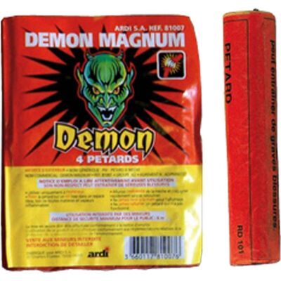 Bison 3 – Demon Magnum – Mega Demon 20 Packungen mit 4 Feuerwerkskörpern