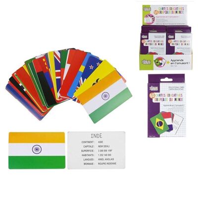 Länder- und Flaggen-Bildungskarte