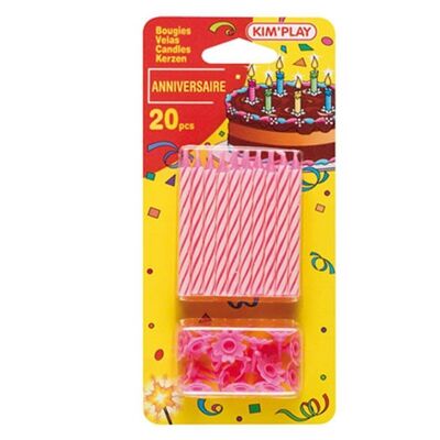 20 Pink Candles