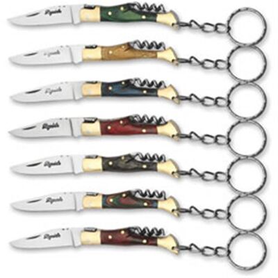 Corkscrew 6 Cm Laguiole Keychain Knife (brown only)