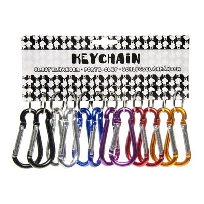 6A Secure Carabiner Key Ring 8 Cm
