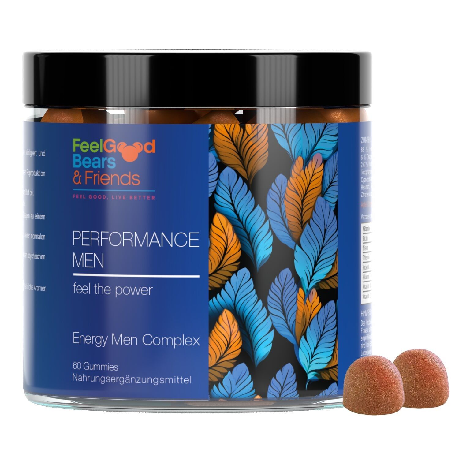 FeelGoodBears PERFORMANCE MEN - Complesso Energy Men | Gommose vitaminiche