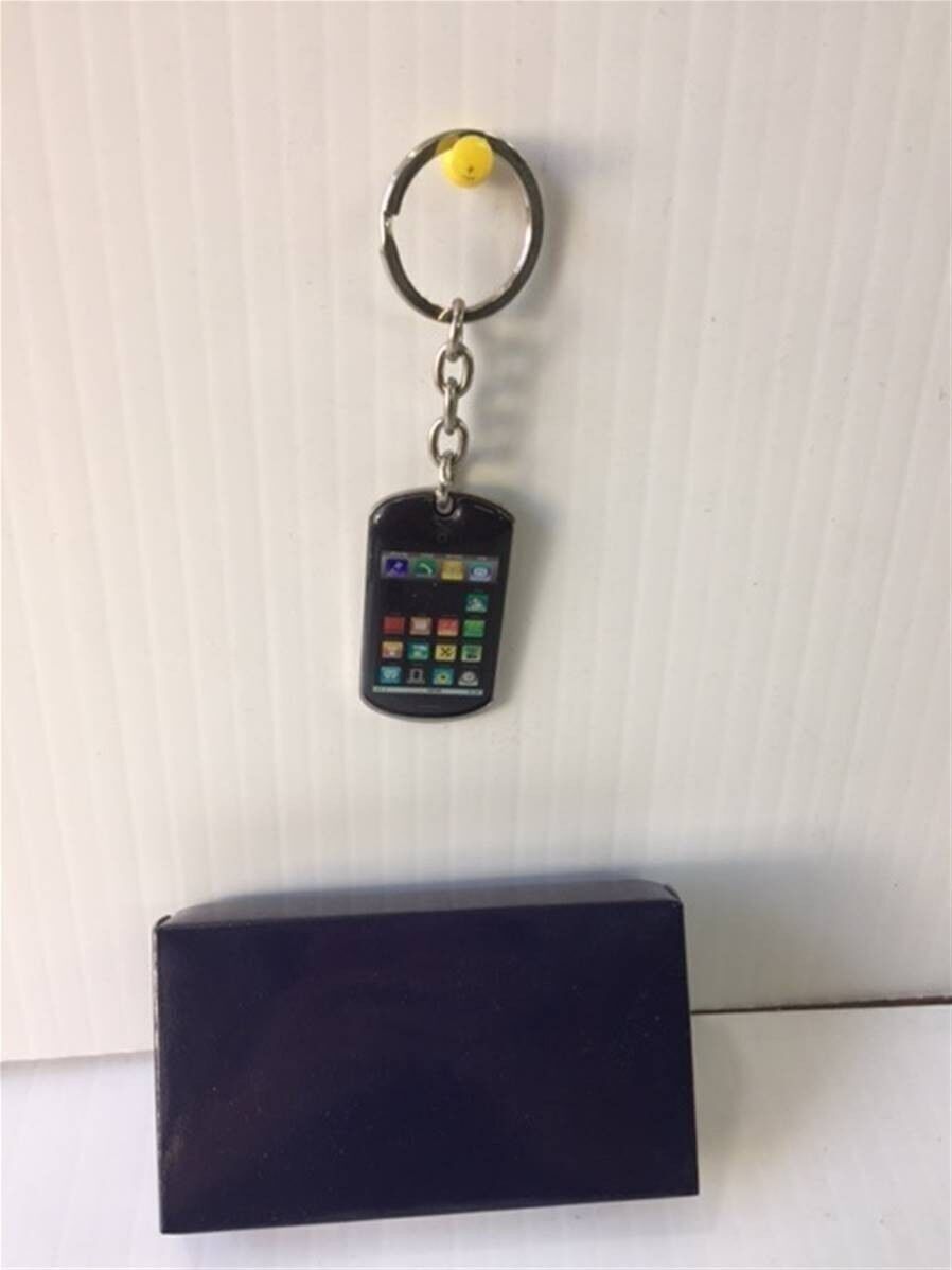 Key Ring Metal Decor Telephone