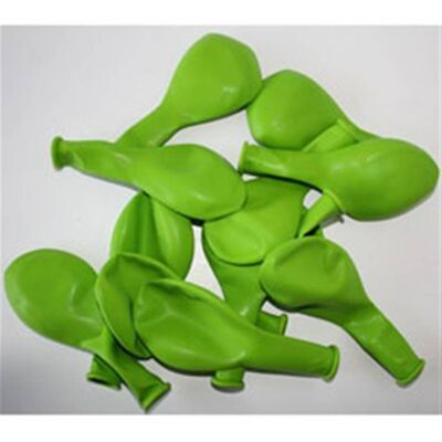 Beutel mit 24 grünen Heliumballons