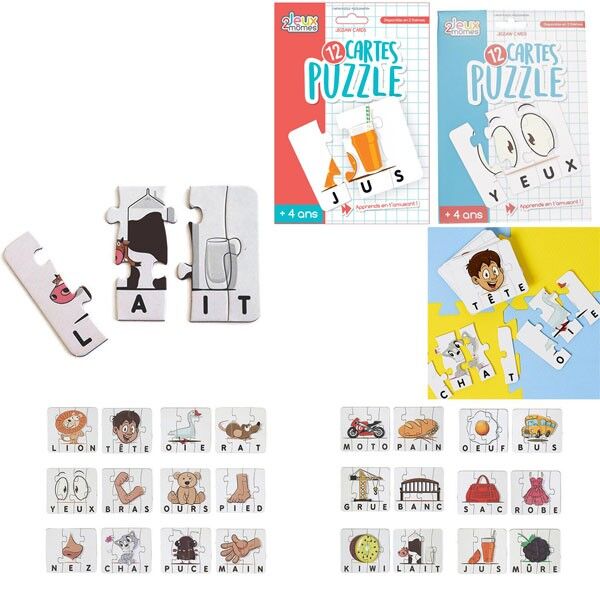 Worträtselkarte 12 x 9 x 10 cm weiß