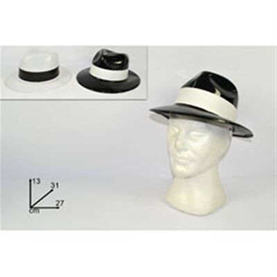 Schwarzer oder weißer Borsalino-Hut