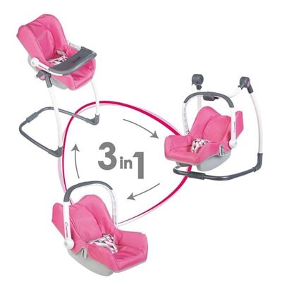 SMOBY - High Chair + Car Seat + Swing