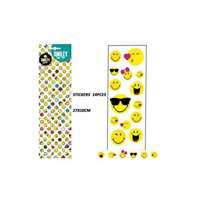 3D Smiley Stickers 14 pieces