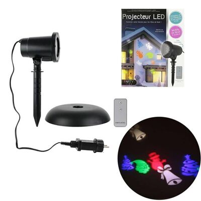 Proyector Ext Led Deco Noel Mando A Distancia