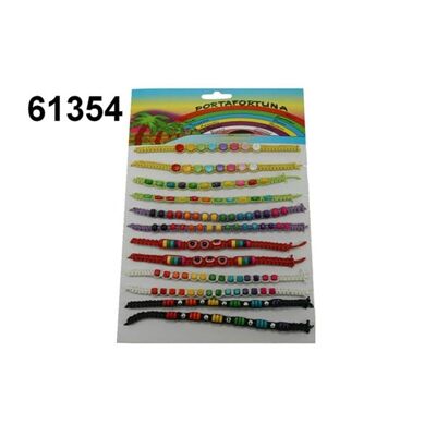 Card of 12 Surfer Rope Bracelets