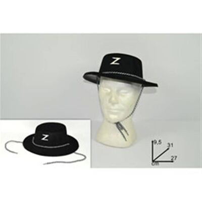 Zorro-Hut mit Stoffeffekt