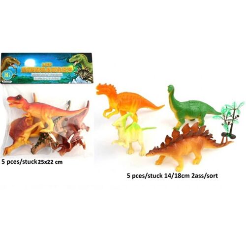 Animal Dino Set 4 Pièces 14/18 Cm 2 Ass