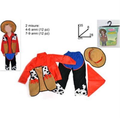 Costume da Cowboy 4-6/7-9 anni