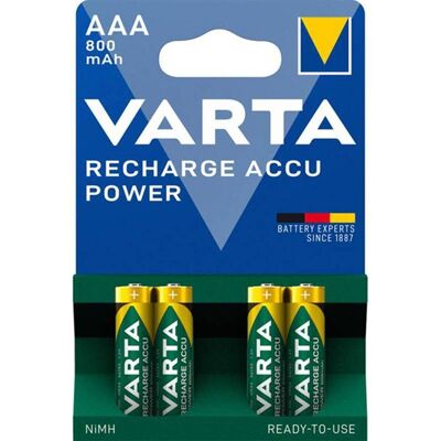 Blister 4 rechargeable batteries R03 - (2hr03) - 850MAH