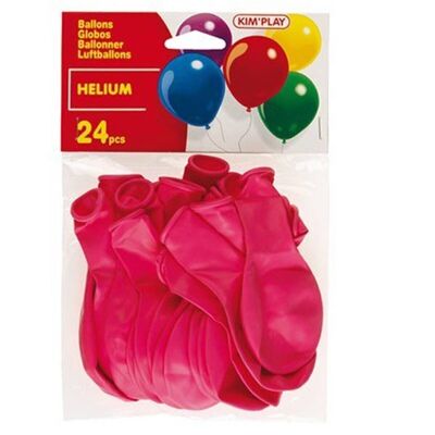 Bolsa de 24 Globos de Helio Rojo