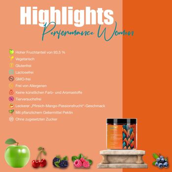 PERFORMANCE FEMME - Complexe Énergie Femmes | Bonbons vitaminés 3