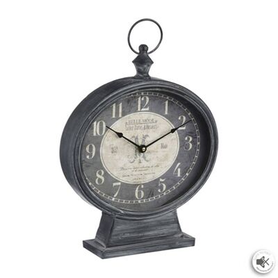 Reloj de mesa de metal 31,5 x 45 cm
