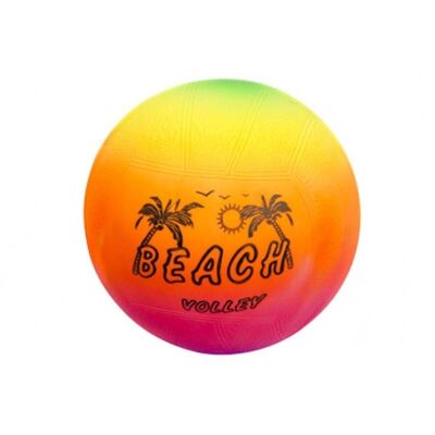 Palla. Pallone Beach Volley Arcobaleno Sgonfio 24 Cm