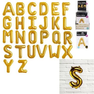 Foil Balloon Letter 35cm Gold