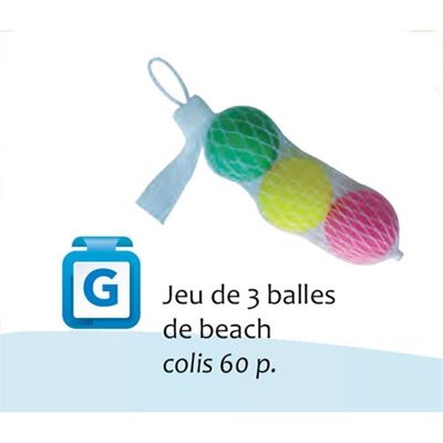 Rete 3 palloni da spiaggia