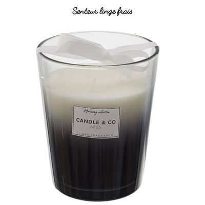 PFM Candle Black Vase Harmony H16cm