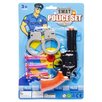 Blister Pistol Arrows Handcuffs 28.5 x 19 Cm