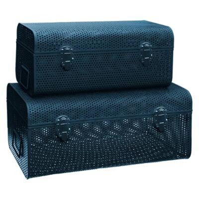 Canteen Met Perforated Blue X2