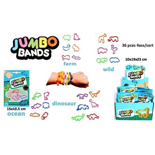 Assortiment Jumbo Bands 4 Thèmes