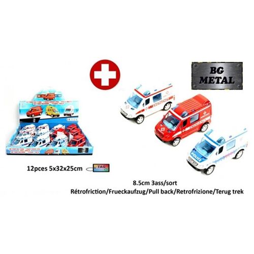 Vehicules Secours Metal 9 cm