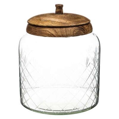 Mango Lid Glass Jar 2.7L
