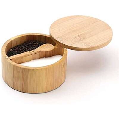 Spice Box 2 Comp + Bamboo Spoon