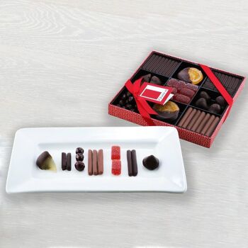 Sélection de fruits au chocolat belge dans un coffret cadeau neuf 3