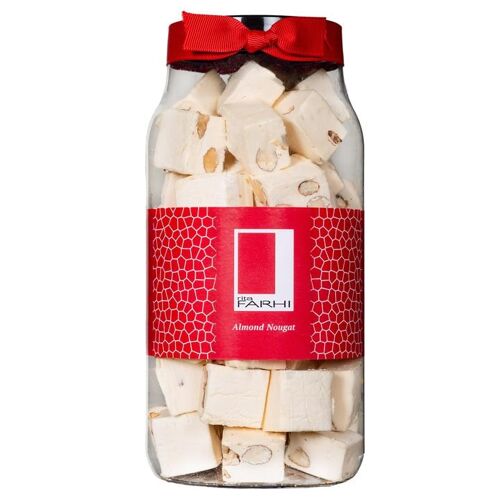 Traditional Almond Nougat in a Gift Jar