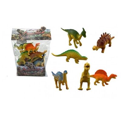 Tasche 6 Dinosaurier 20 x 29 cm